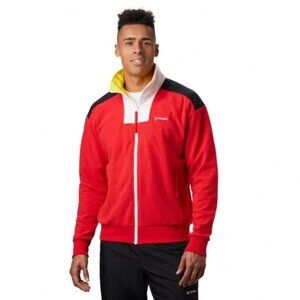 Columbia X Disney Men's Red Yellow Micky Mouse Intertrainer Fleece Jacket Sz S